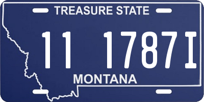 MT license plate 111787I