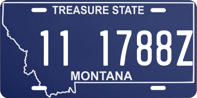 MT license plate 111788Z