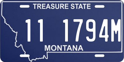 MT license plate 111794M