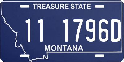 MT license plate 111796D