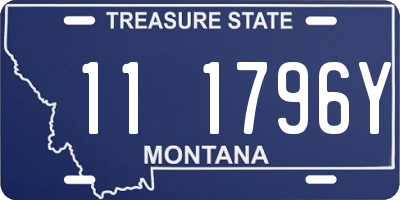 MT license plate 111796Y