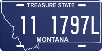 MT license plate 111797L