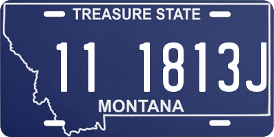 MT license plate 111813J