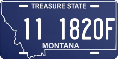 MT license plate 111820F