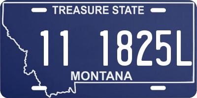 MT license plate 111825L