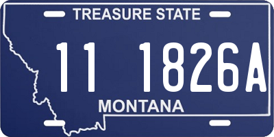 MT license plate 111826A