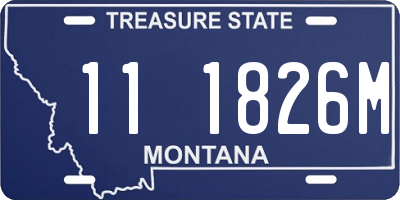 MT license plate 111826M