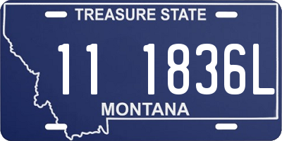 MT license plate 111836L