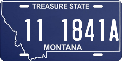MT license plate 111841A