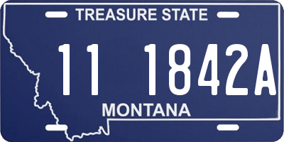 MT license plate 111842A