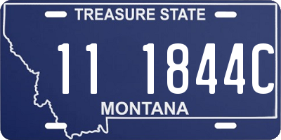 MT license plate 111844C
