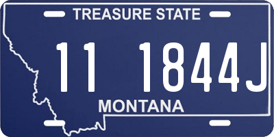 MT license plate 111844J