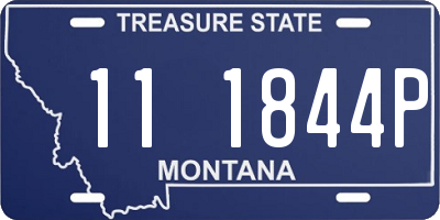 MT license plate 111844P