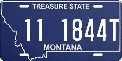 MT license plate 111844T
