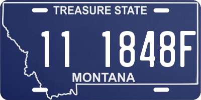 MT license plate 111848F