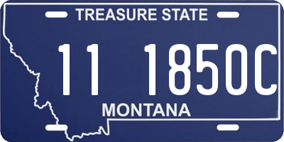 MT license plate 111850C