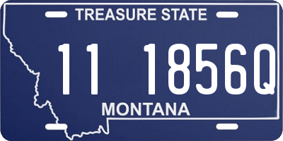 MT license plate 111856Q