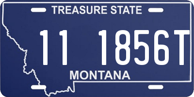 MT license plate 111856T