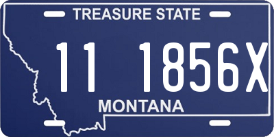 MT license plate 111856X