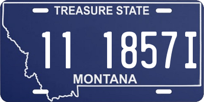 MT license plate 111857I