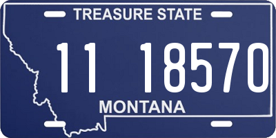 MT license plate 111857O