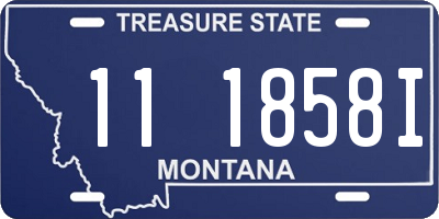 MT license plate 111858I