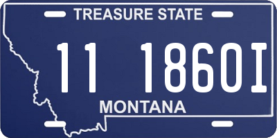 MT license plate 111860I
