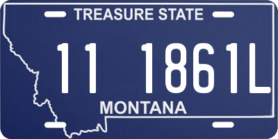 MT license plate 111861L