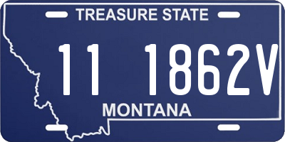 MT license plate 111862V