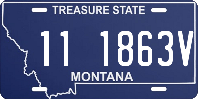 MT license plate 111863V