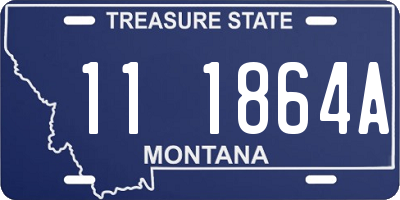 MT license plate 111864A