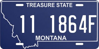 MT license plate 111864F