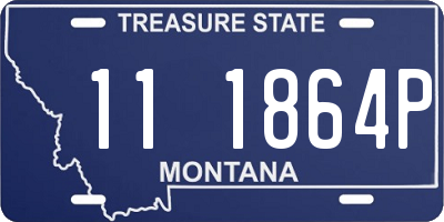 MT license plate 111864P
