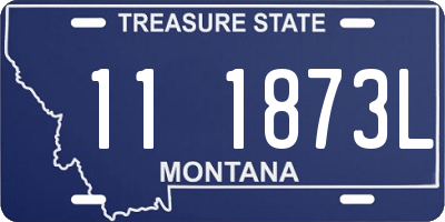 MT license plate 111873L