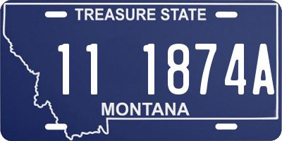 MT license plate 111874A