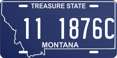 MT license plate 111876C