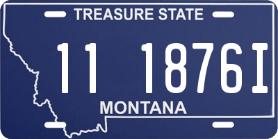 MT license plate 111876I