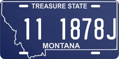 MT license plate 111878J
