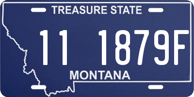 MT license plate 111879F