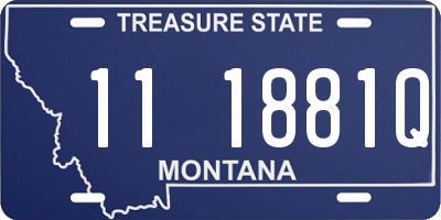 MT license plate 111881Q