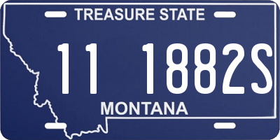 MT license plate 111882S