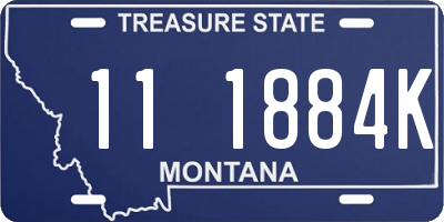 MT license plate 111884K
