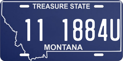 MT license plate 111884U