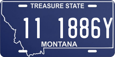 MT license plate 111886Y