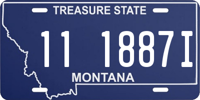 MT license plate 111887I