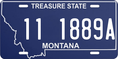 MT license plate 111889A