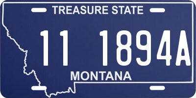 MT license plate 111894A