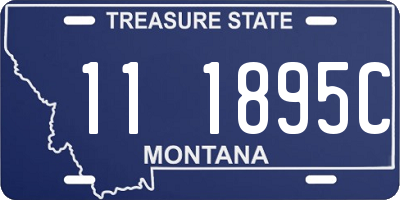 MT license plate 111895C