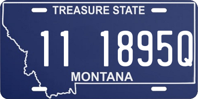 MT license plate 111895Q