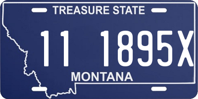 MT license plate 111895X
